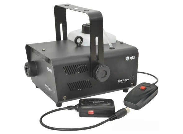 Máquina de Fumos 900W DMX e Comando QTX Máquina de Fumos 900W DMX e Comando QTX